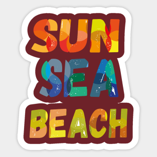 Sun Sea & Beach Sticker